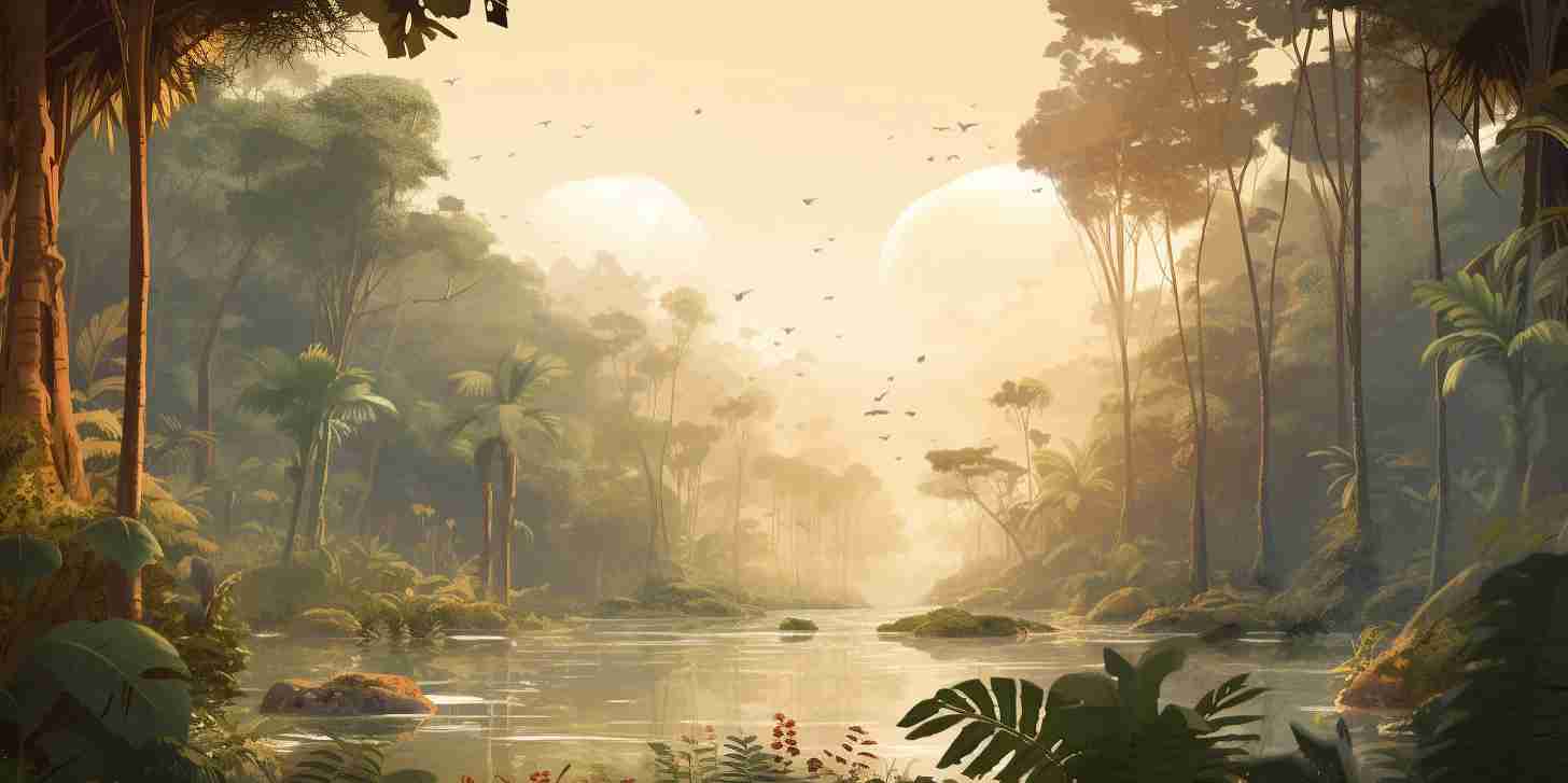 Jungle Mystique - Illulart: Papier peint panoramique
