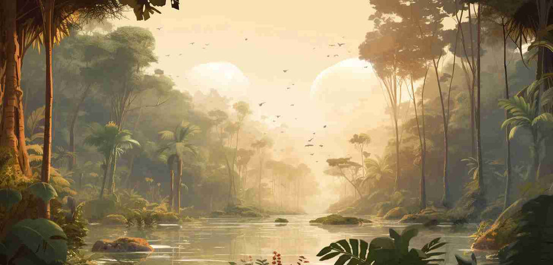 Jungle Mystique - Illulart: Papier peint panoramique