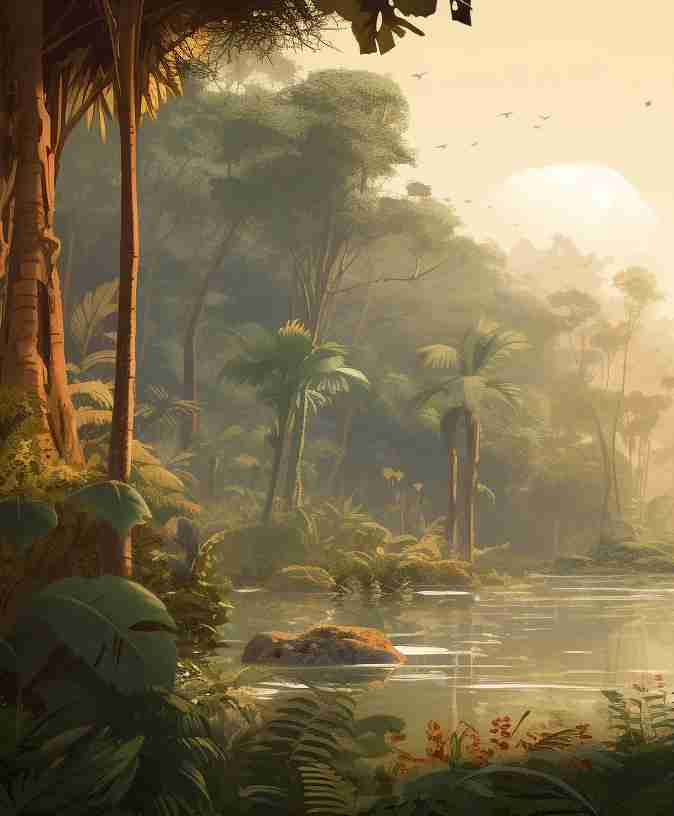 Jungle Mystique - Illulart: Papier peint panoramique