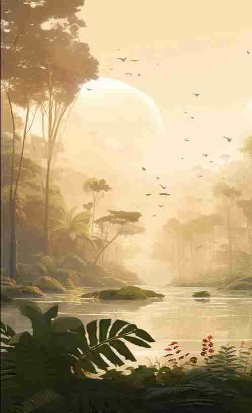 Jungle Mystique - Illulart: Papier peint panoramique