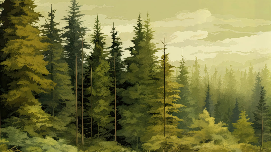 La forêt de sapins