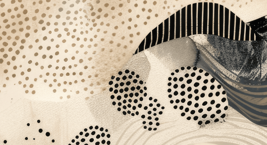 Labyrinthe de Sable - Abstraction Géométrique au Mur - Illulart: Papier peint panoramique