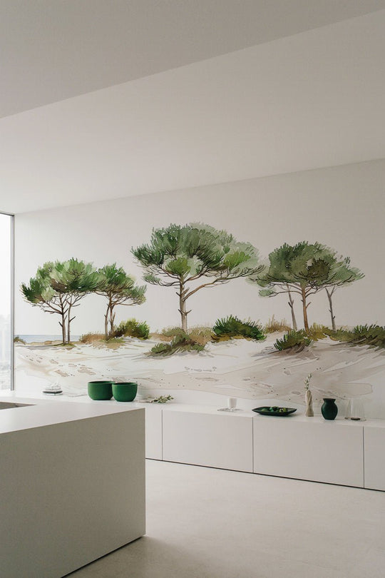 Les Pins de la Plage : Évasion Naturelle - Illulart: Papier peint panoramique