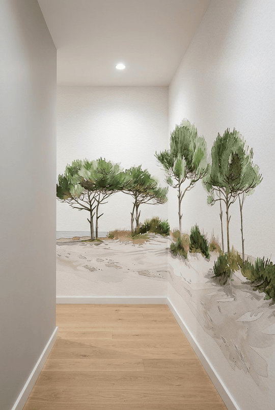 Les Pins de la Plage : Évasion Naturelle - Illulart: Papier peint panoramique