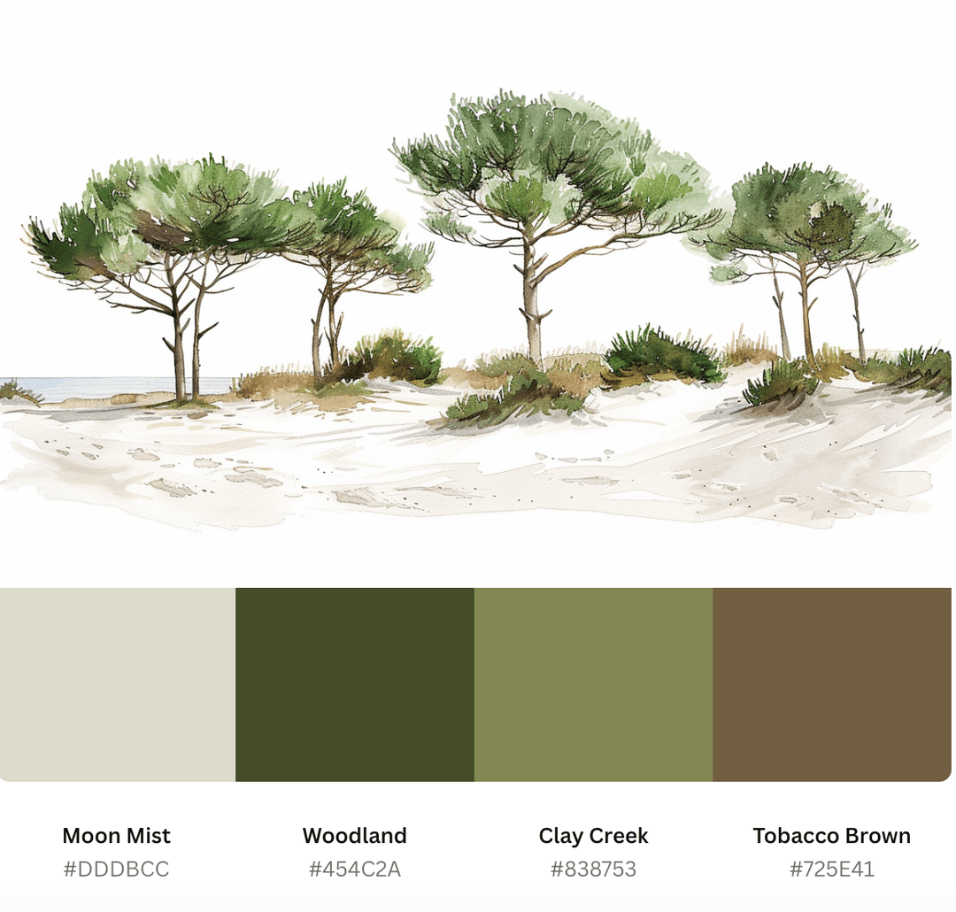 Les Pins de la Plage : Évasion Naturelle - Illulart: Papier peint panoramique