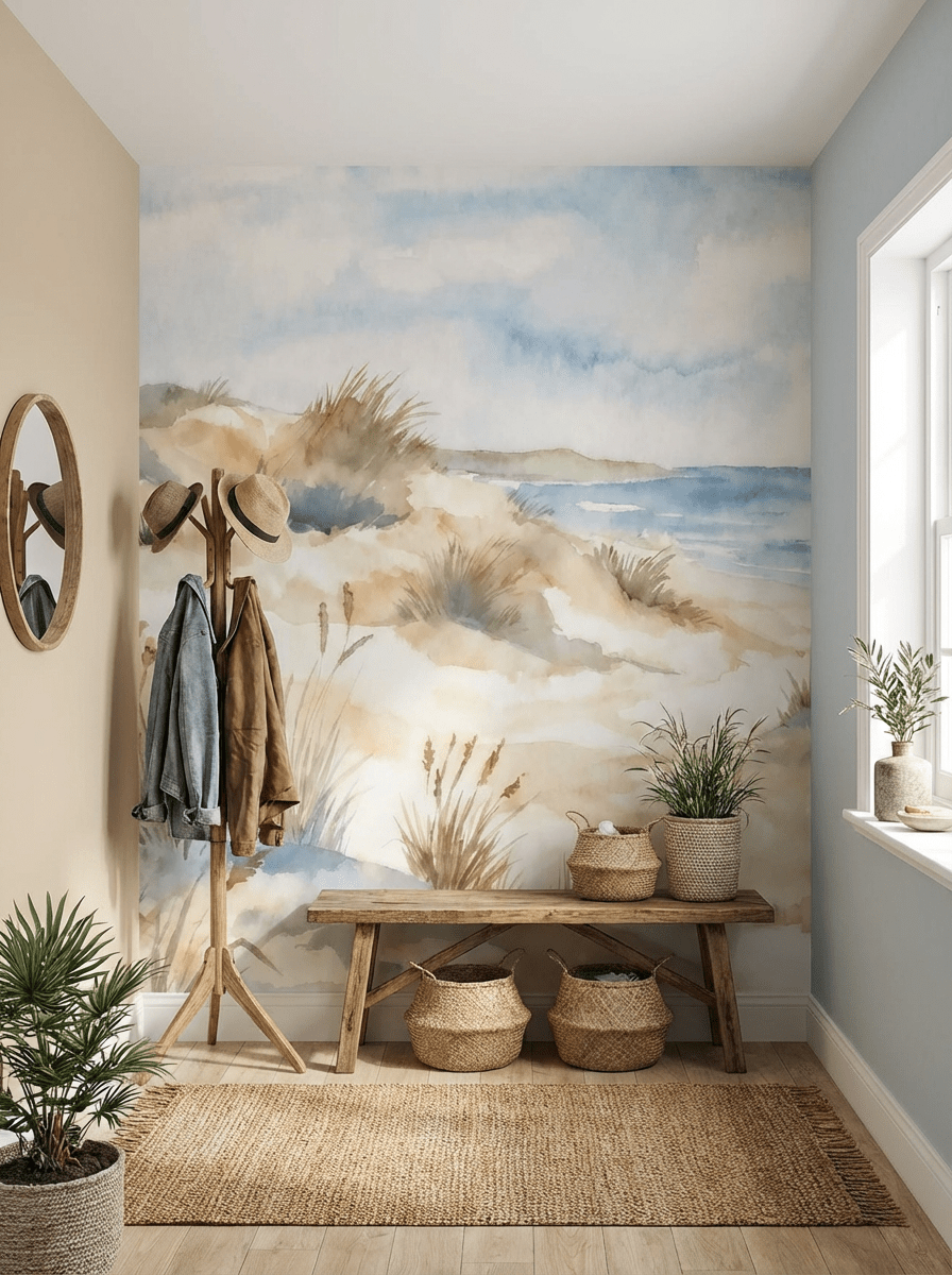 Lumière des Dunes – Papier peint panoramique bord de mer - Illulart: Papier peint panoramique
