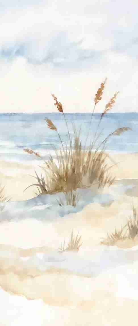 Lumière des Dunes – Papier peint panoramique bord de mer - Illulart: Papier peint panoramique