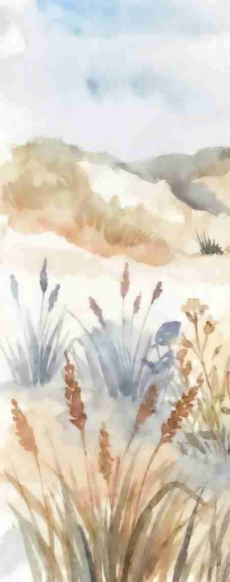 Lumière des Dunes – Papier peint panoramique bord de mer - Illulart: Papier peint panoramique