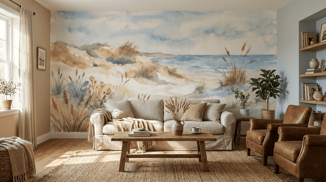 Lumière des Dunes – Papier peint panoramique bord de mer - Illulart: Papier peint panoramique