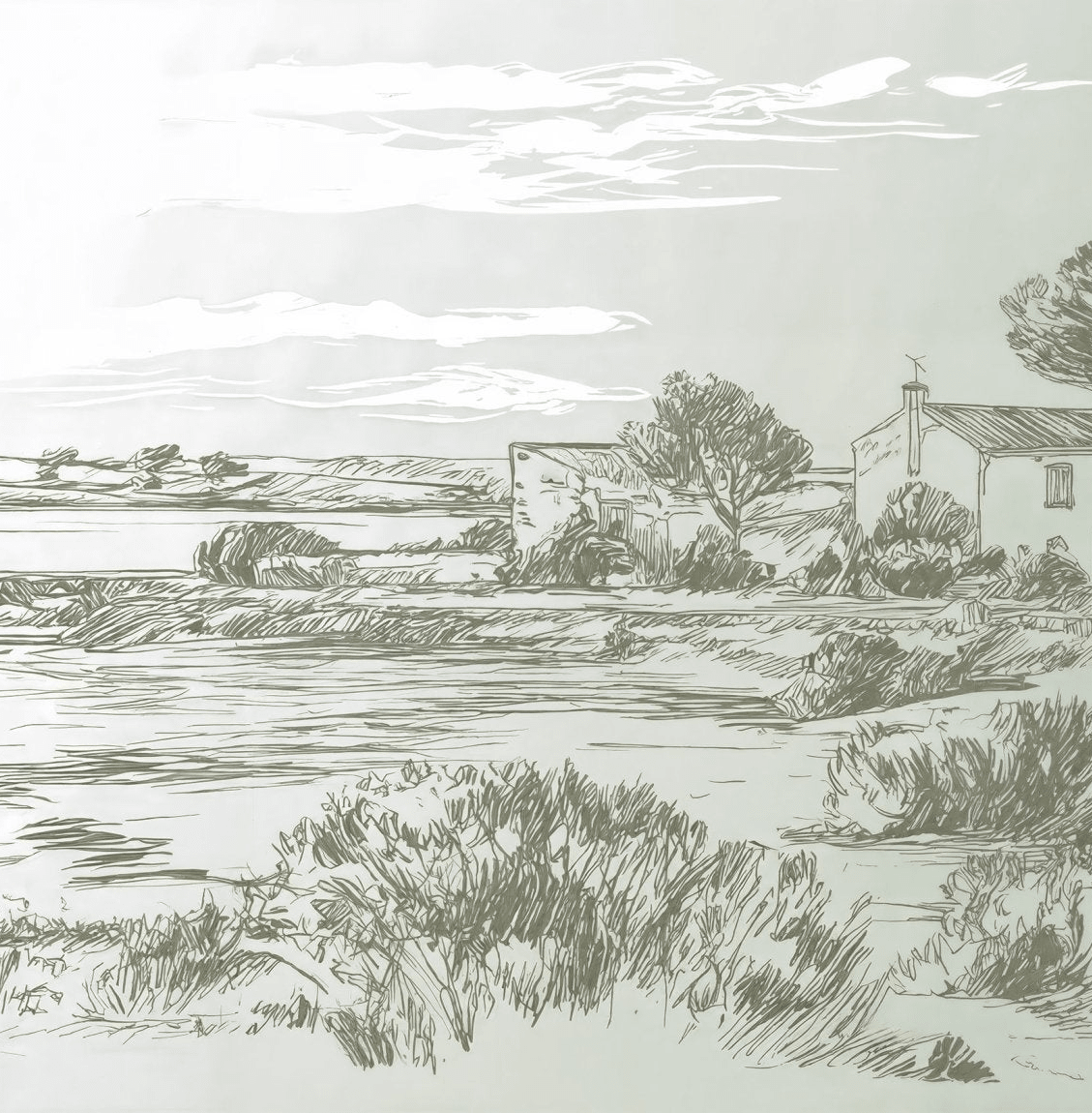 Maison du Rivage - Illulart: Papier peint panoramique