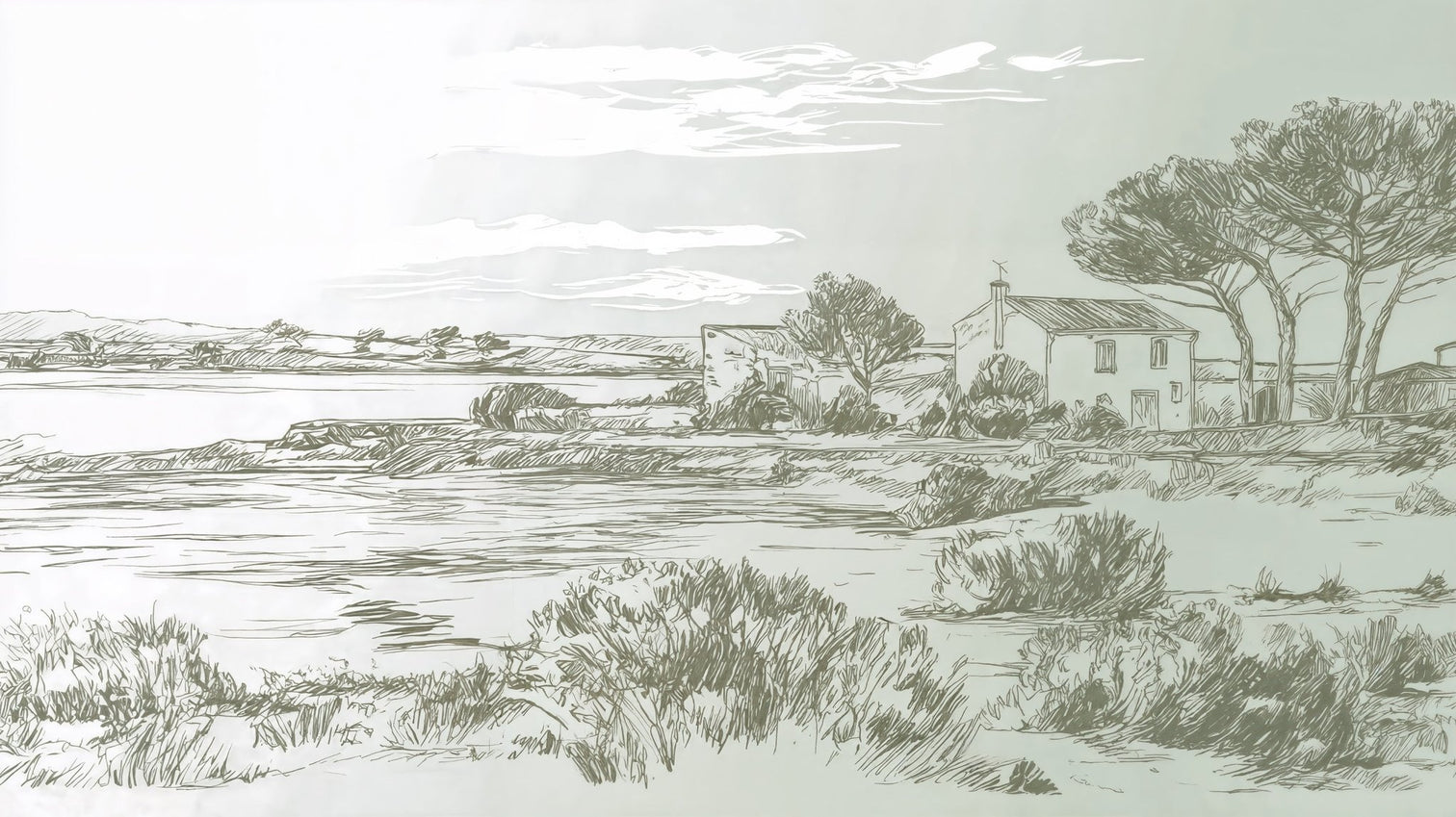 Maison du Rivage - Illulart: Papier peint panoramique