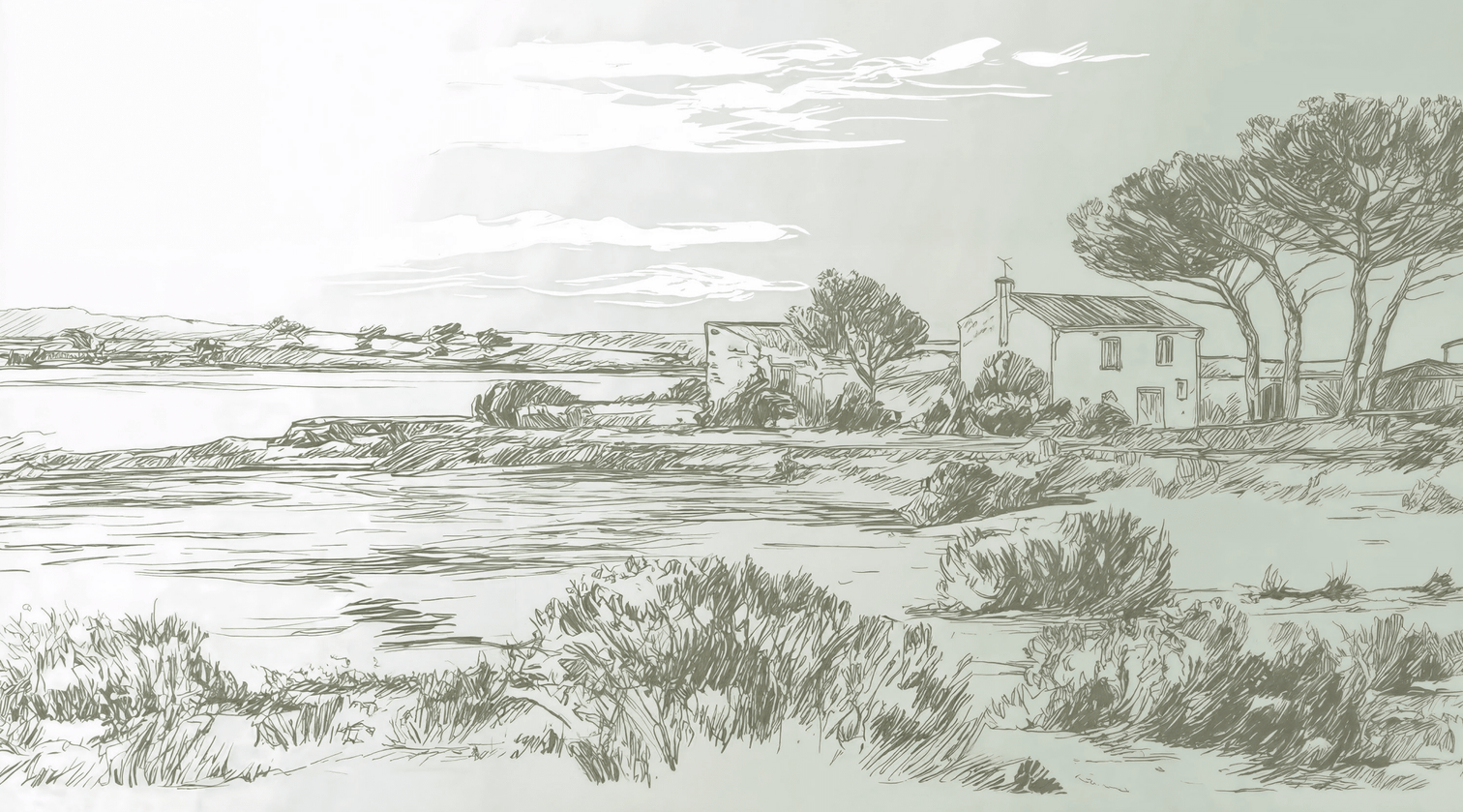 Maison du Rivage - Illulart: Papier peint panoramique