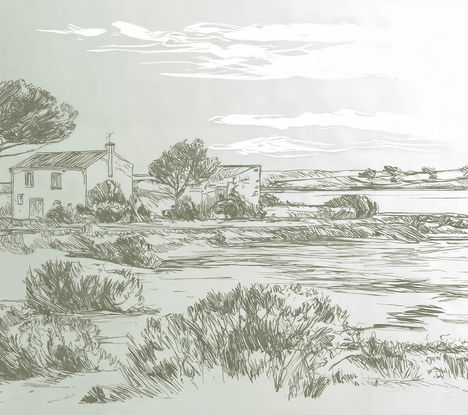 Maison du Rivage - Illulart: Papier peint panoramique
