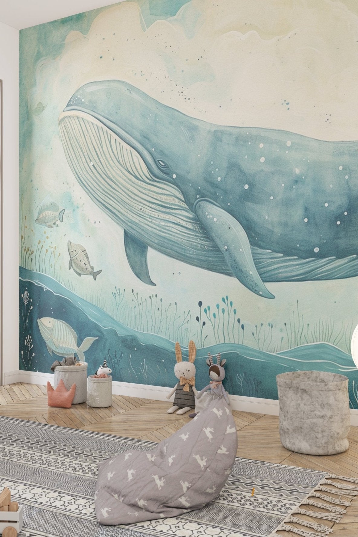 Majestueuse Balade Sous - Marine - Illulart: Papier peint panoramique