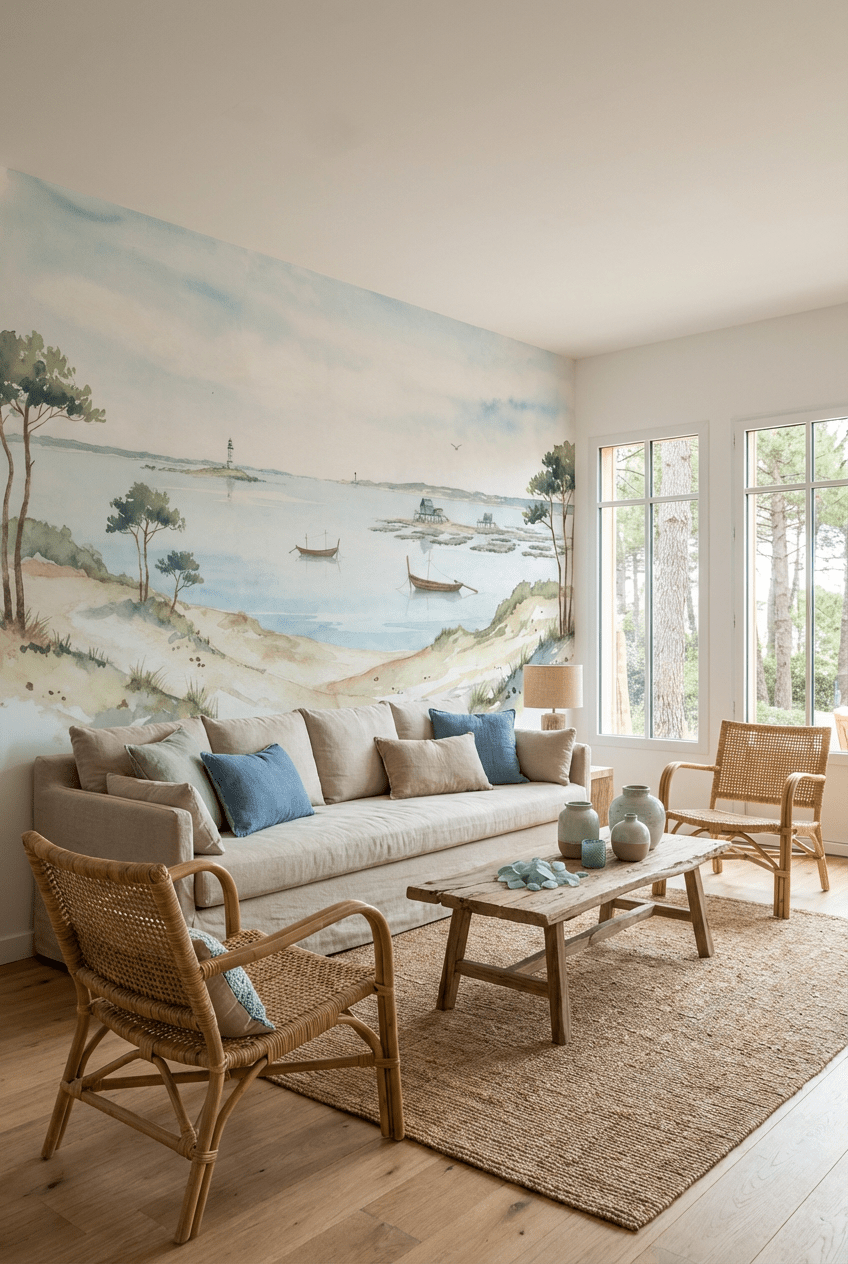 Marée douce - Illulart: Papier peint panoramique