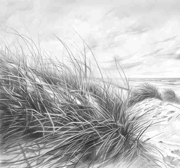 Mélodie des Dunes – Harmonie des Grains de Sable en Noir et Blanc - Illulart: Papier peint panoramique