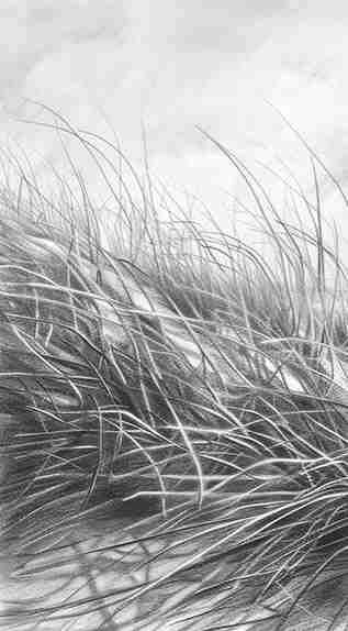 Mélodie des Dunes – Harmonie des Grains de Sable en Noir et Blanc