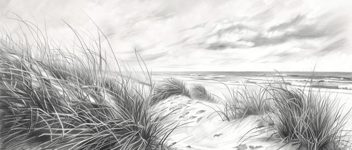 Mélodie des Dunes – Harmonie des Grains de Sable en Noir et Blanc - Illulart: Papier peint panoramique