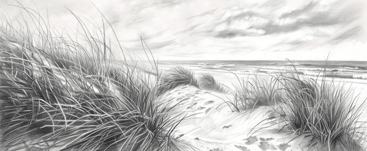 Mélodie des Dunes – Harmonie des Grains de Sable en Noir et Blanc - Illulart: Papier peint panoramique