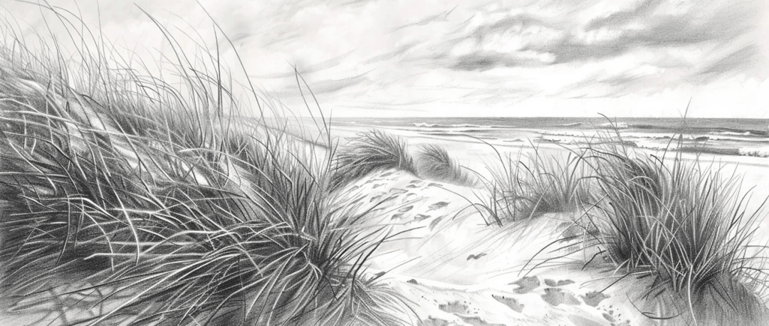 Mélodie des Dunes – Harmonie des Grains de Sable en Noir et Blanc - Illulart: Papier peint panoramique