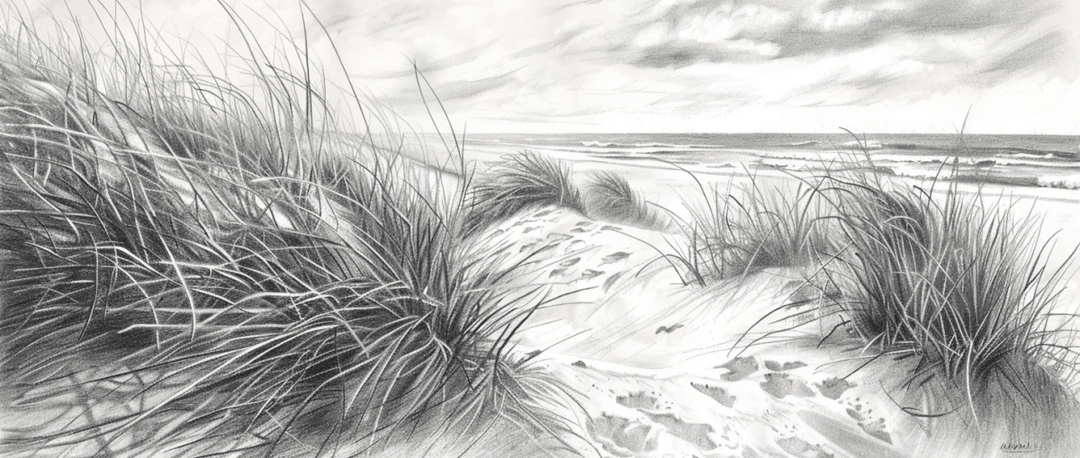 Mélodie des Dunes – Harmonie des Grains de Sable en Noir et Blanc - Illulart: Papier peint panoramique