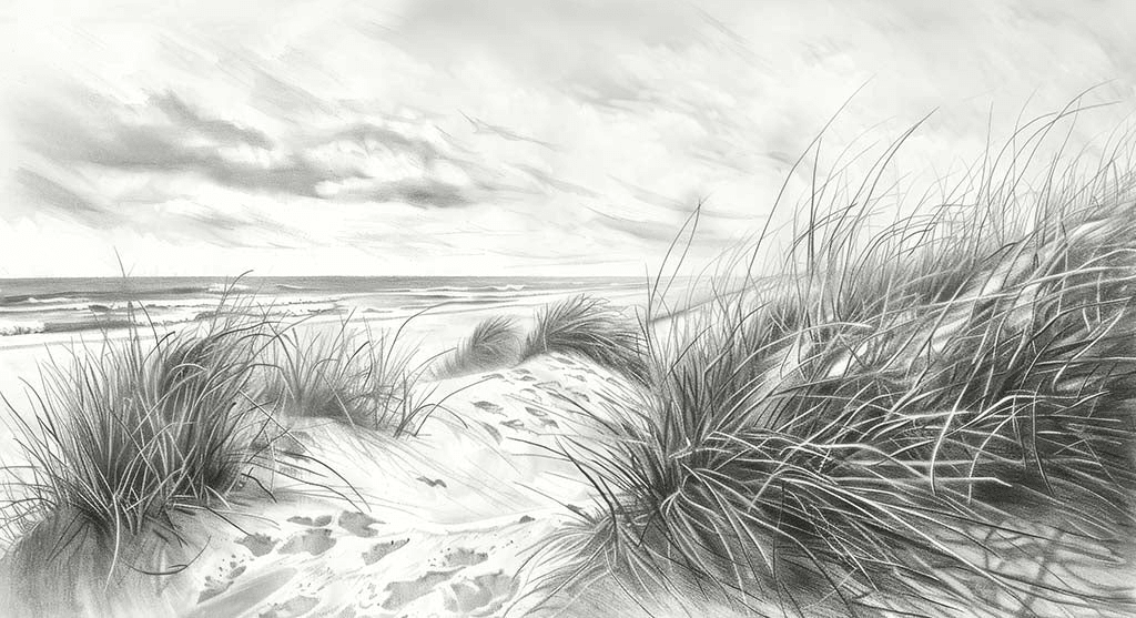 Mélodie des Dunes – Harmonie des Grains de Sable en Noir et Blanc - Illulart: Papier peint panoramique