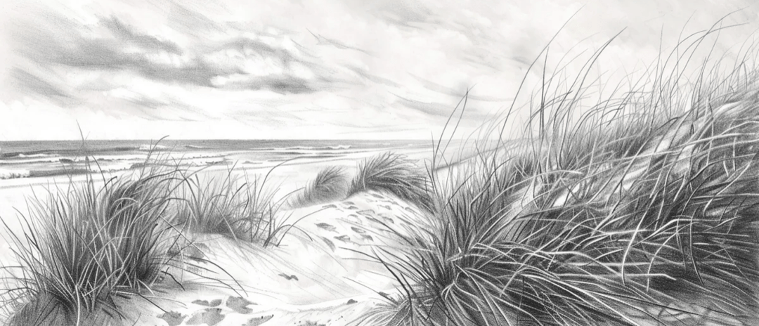 Mélodie des Dunes – Harmonie des Grains de Sable en Noir et Blanc - Illulart: Papier peint panoramique