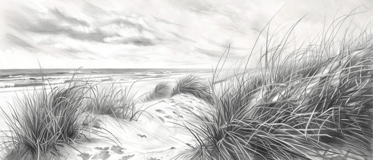 Mélodie des Dunes – Harmonie des Grains de Sable en Noir et Blanc - Illulart: Papier peint panoramique