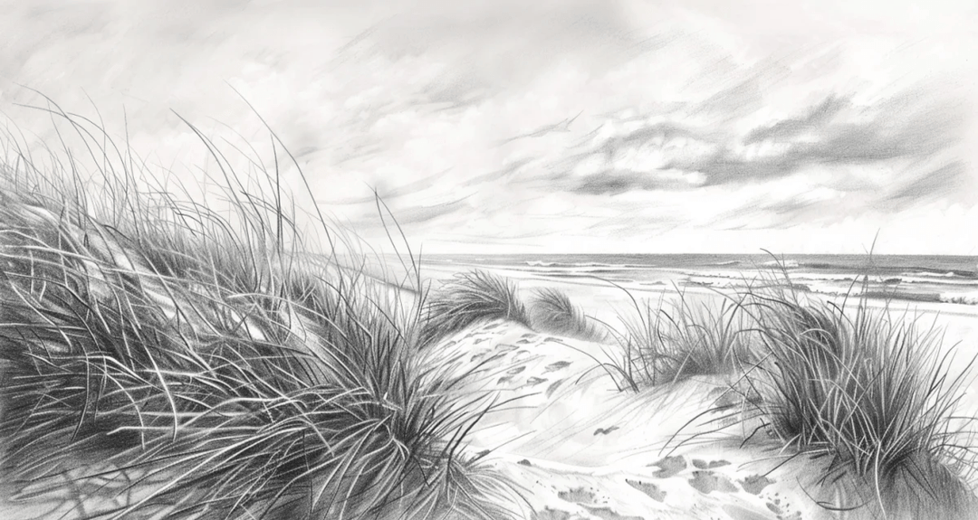 Mélodie des Dunes – Harmonie des Grains de Sable en Noir et Blanc - Illulart: Papier peint panoramique