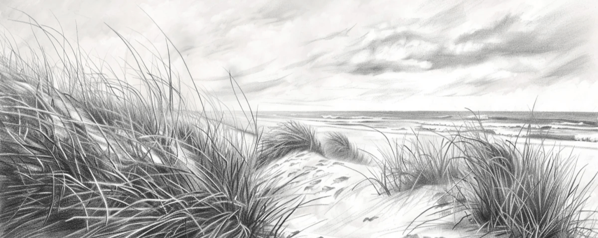 Mélodie des Dunes – Harmonie des Grains de Sable en Noir et Blanc - Illulart: Papier peint panoramique