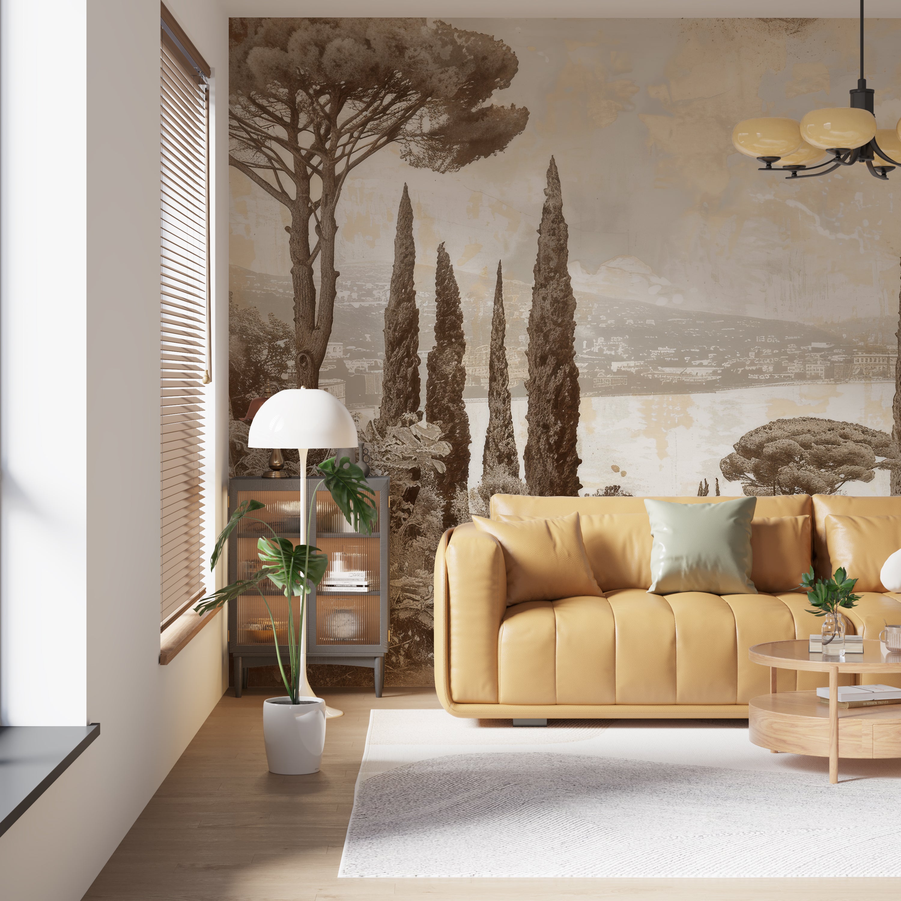 Cypress Tradition: Vintage-Panoramawand-Eleganz