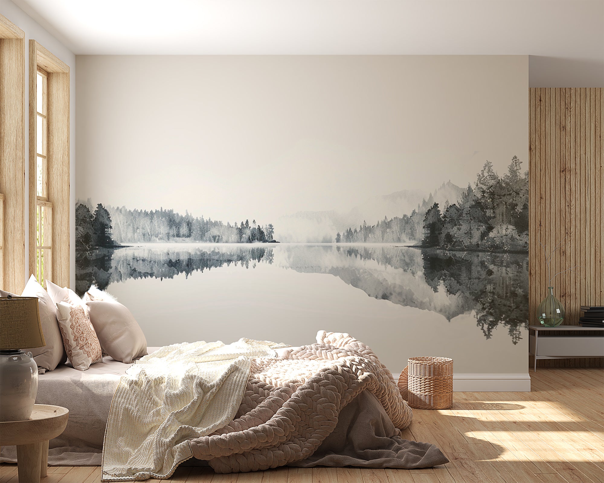 Water Mirror – Elegant Lake Wallpaper