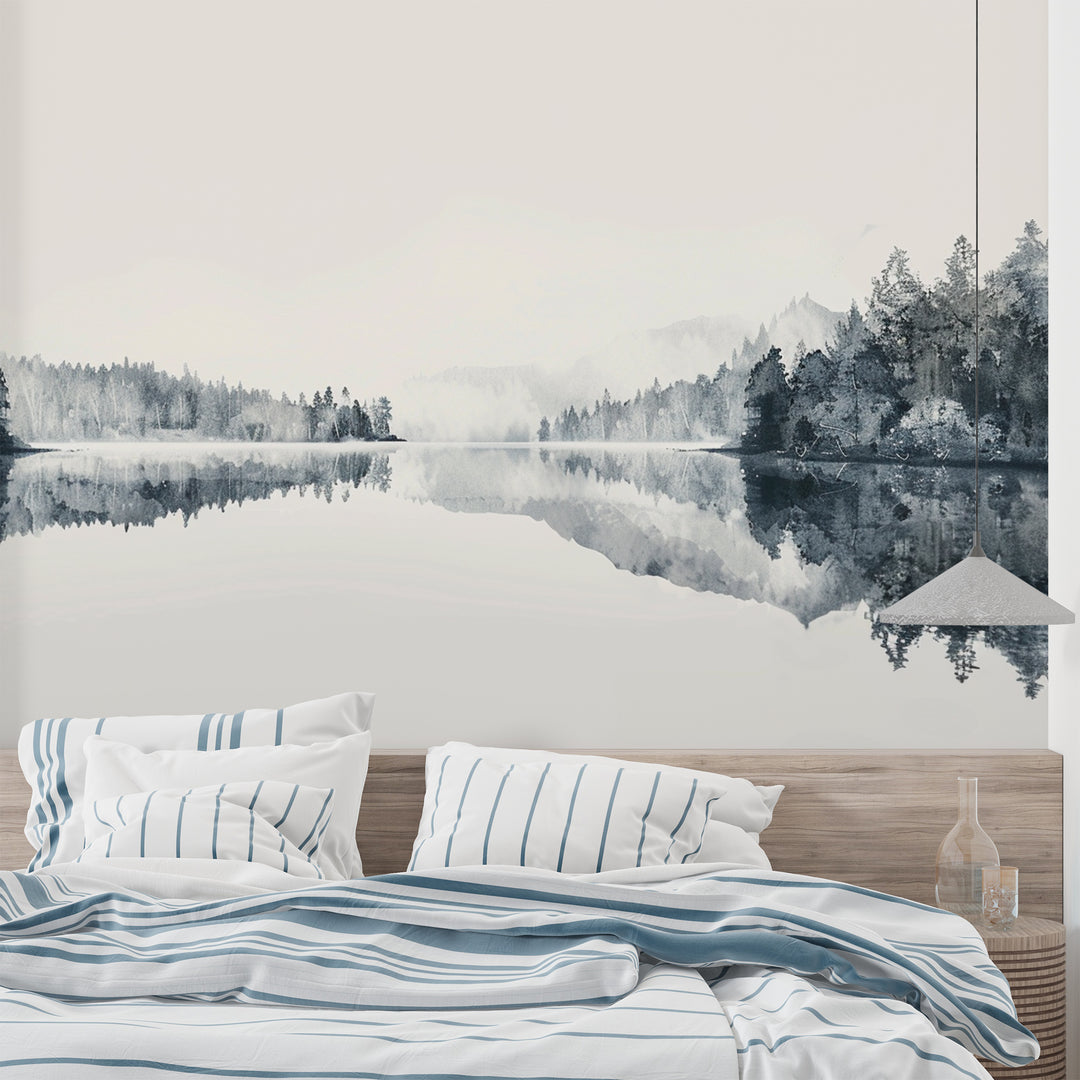 Water Mirror – Elegant Lake Wallpaper