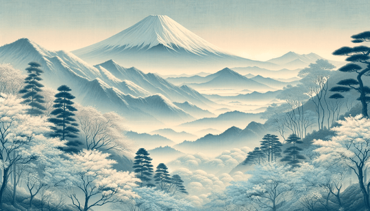 Mont Fuji - sérénité asiatique - Illulart: Papier peint panoramique