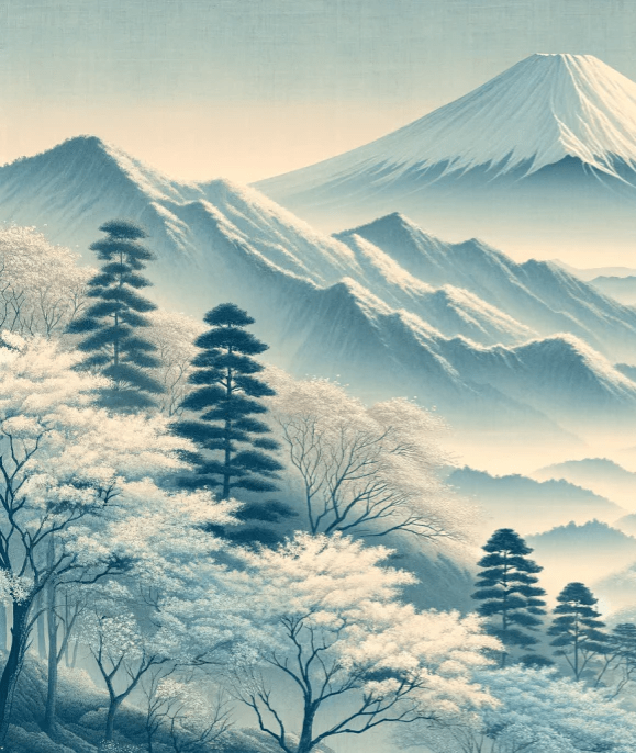 Mont Fuji - sérénité asiatique - Illulart: Papier peint panoramique