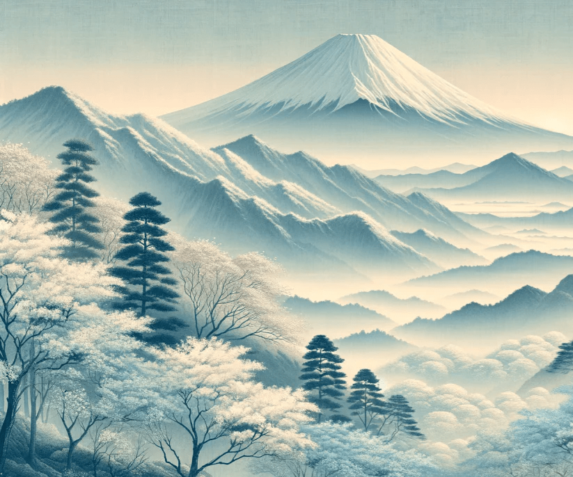 Mont Fuji - sérénité asiatique - Illulart: Papier peint panoramique