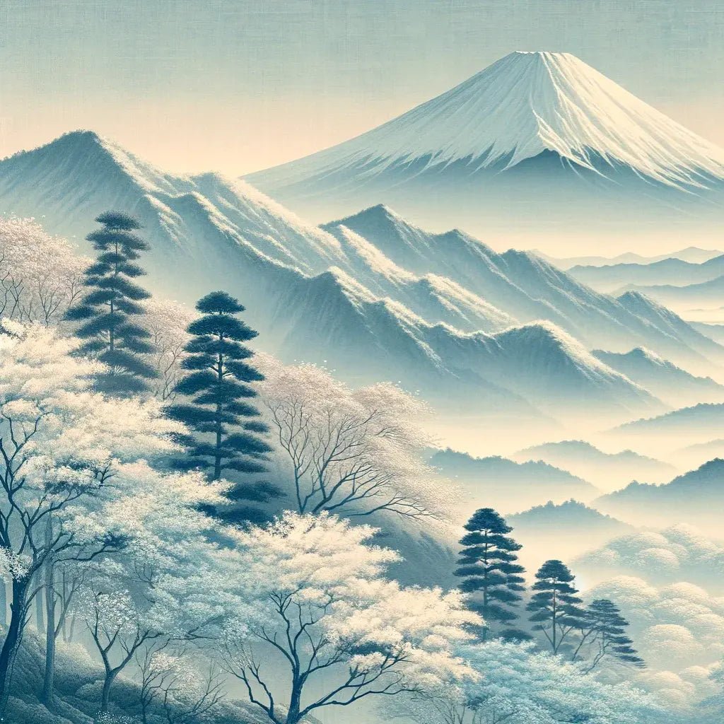 Mont Fuji - sérénité asiatique - Illulart: Papier peint panoramique