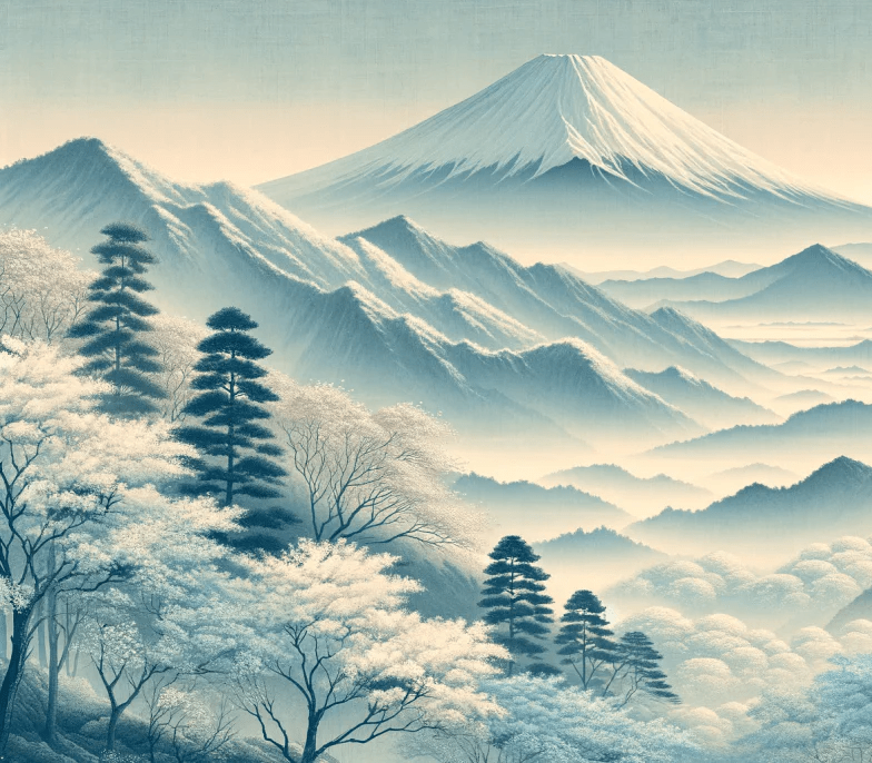 Mont Fuji - sérénité asiatique - Illulart: Papier peint panoramique