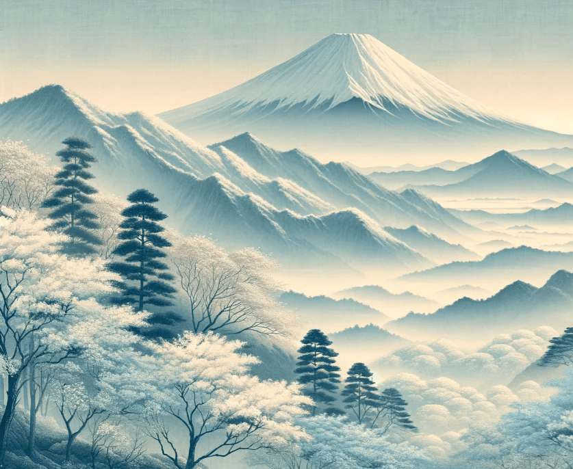 Mont Fuji - sérénité asiatique - Illulart: Papier peint panoramique