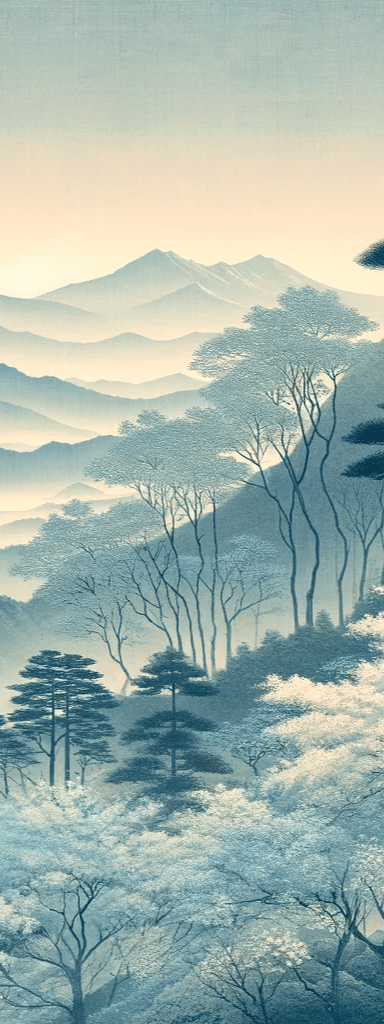 Mont Fuji - sérénité asiatique - Illulart: Papier peint panoramique