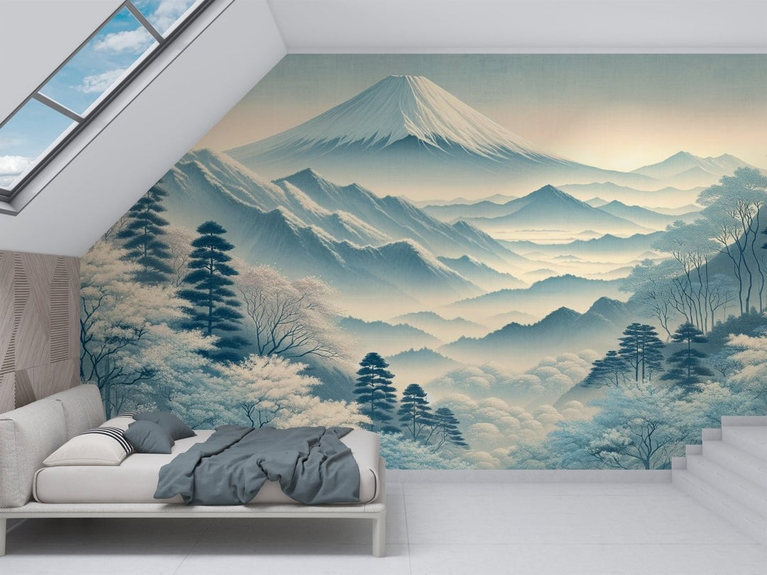 Mont Fuji - sérénité asiatique - Illulart: Papier peint panoramique