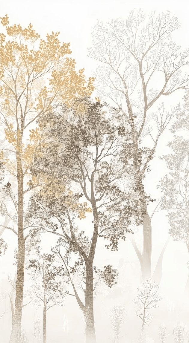 Mystère des Arbres - Illulart: Papier peint panoramique