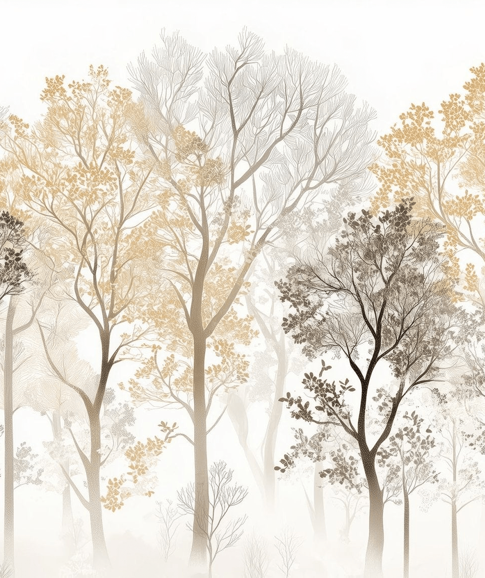 Mystère des Arbres - Illulart: Papier peint panoramique