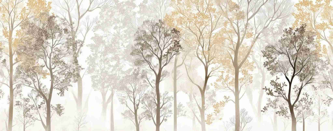 Mystère des Arbres : Papier Peint Panoramique aux Finitions Élégantes - Illulart: Papier peint panoramique