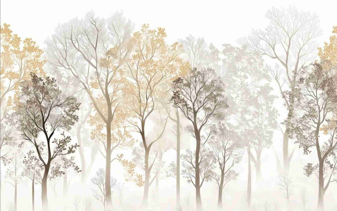 Mystère des Arbres : Papier Peint Panoramique aux Finitions Élégantes - Illulart: Papier peint panoramique