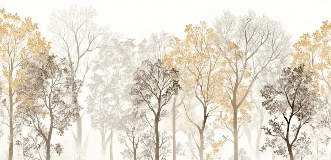 Mystère des Arbres : Papier Peint Panoramique aux Finitions Élégantes - Illulart: Papier peint panoramique