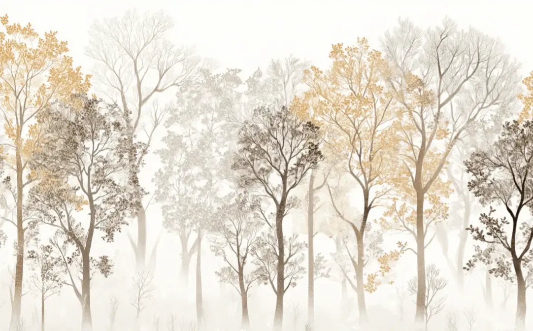 Mystère des Arbres : Papier Peint Panoramique aux Finitions Élégantes - Illulart: Papier peint panoramique
