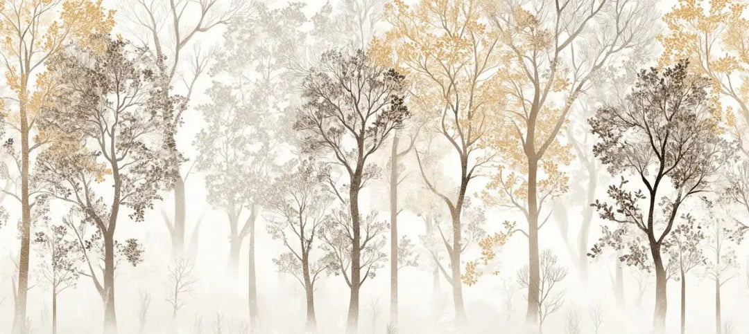 Mystère des Arbres : Papier Peint Panoramique aux Finitions Élégantes - Illulart: Papier peint panoramique