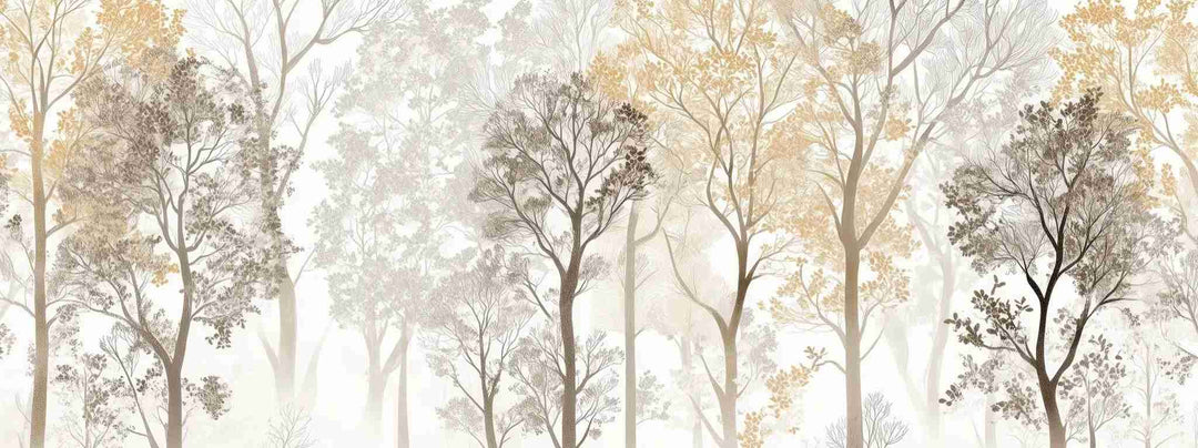 Mystère des Arbres : Papier Peint Panoramique aux Finitions Élégantes - Illulart: Papier peint panoramique