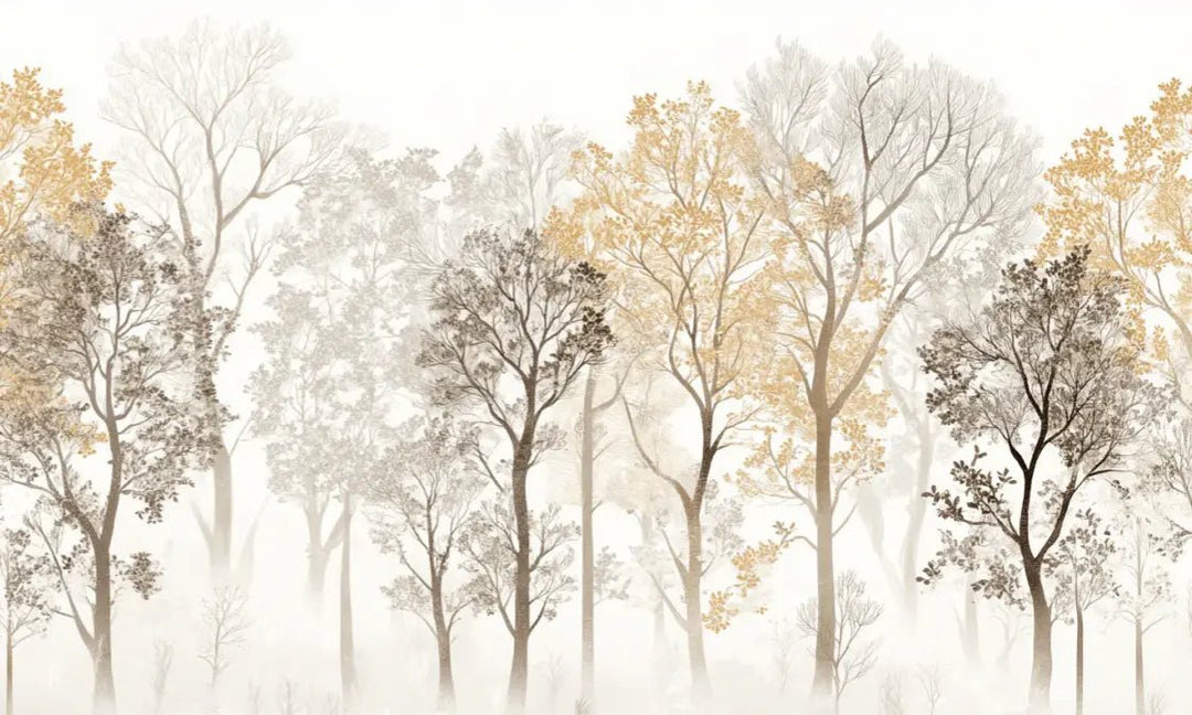 Mystère des Arbres : Papier Peint Panoramique aux Finitions Élégantes - Illulart: Papier peint panoramique